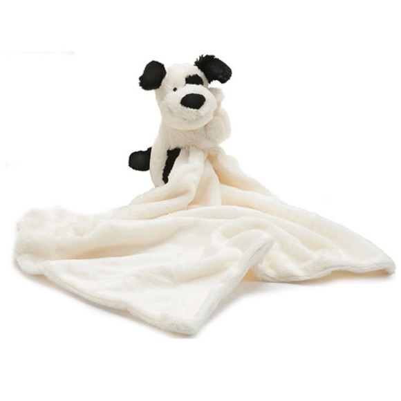 Jellycat Toys Nwt Jellycat Bashful Black Cream Puppy Dog Soother Poshmark